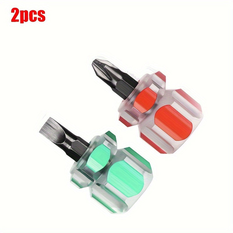 4pcs Precision Screwdriver Set with Clear Handles- Durable Metal Mini Turnip Head, No Batteries Required- Ideal for Home DIY Projects, Hand Tools