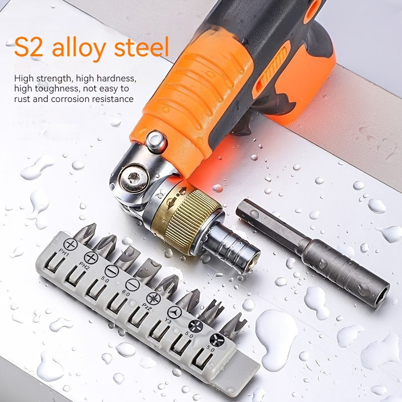 16pcs/set Ratchet Multi-functional Special-shaped Manual Screwdriver Set - Pistol Appearance Design - Non-electric, No Battery Required - Multifunctional DIY Home Hand Tool Kit - Easy Tightening and Loosening - Very Suitable for Mechanics, DIY Enthusiasts