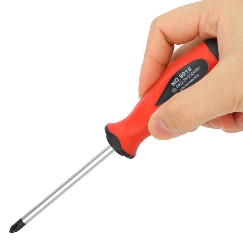 7pcs Heavy-Duty Alloy Steel Screwdriver Set with Ergonomic Non-Slip Grip & Color-Coded Bits - Cordless Manual Hand Tools for Home Repair, DIY Projects, Electronics, Furniture Assembly - Durable Cross Slot Design, No Batteries/Electricity Required (Ideal