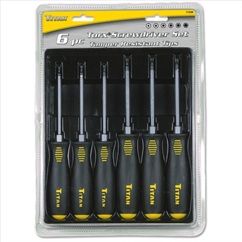6pcs Heavy-Duty All--One Star Driver Set with Impact-Resistant Tips & Ergonomic Non-Slip Grip - 64-Torx & Phillips Head Screwdriver Kit for Home, Automotive, DIY Repairs - Durable Construction, No Power Required (Ideal for Mechanics & DIYers) - 6pcs Set
