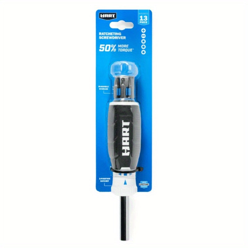 13pcs Ratcheting Screwdriver Set with Handle Storage - Durable Blue & Black, Ergonomic Grip, No Power Needed, Ideal for DIY Projects & Home Maintenance, Screwdriver Set|Ergonomic Grip|Durable Construction, Screwdriver Set