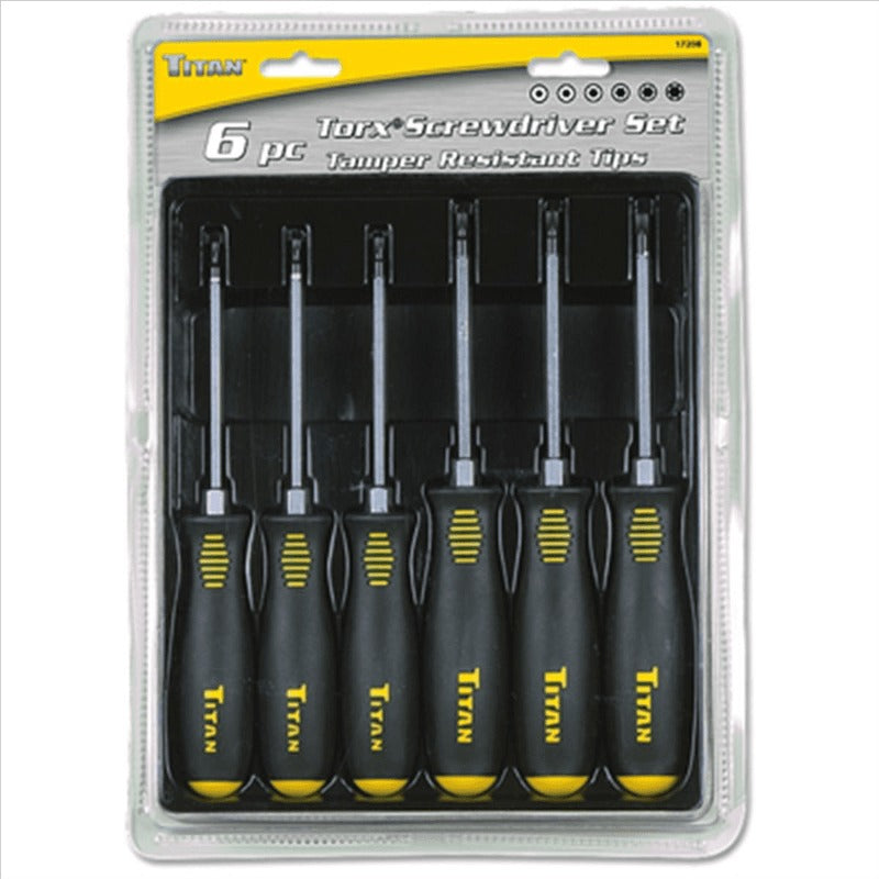 6pcs Heavy-Duty All--One Star Driver Set with Impact-Resistant Tips & Ergonomic Non-Slip Grip - 64-Torx & Phillips Head Screwdriver Kit for Home, Automotive, DIY Repairs - Durable Construction, No Power Required (Ideal for Mechanics & DIYers) - 6pcs Set