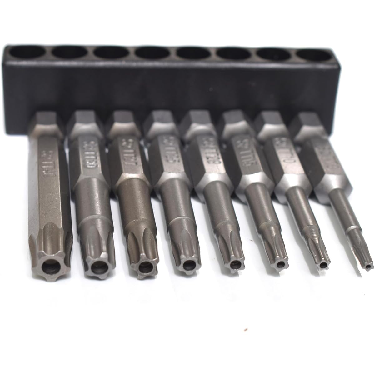8pcs Tamper Proof Security Screwdriver Set - Magnetic 5-Point Star/Phillips/Torx T8-T40 Bits with 1/4" Hex Shank, Durable Plastic/Metal Construction, -Theft Design for Home, Automotive & DIY Projects (No Power Required) - Ideal for Professionals &