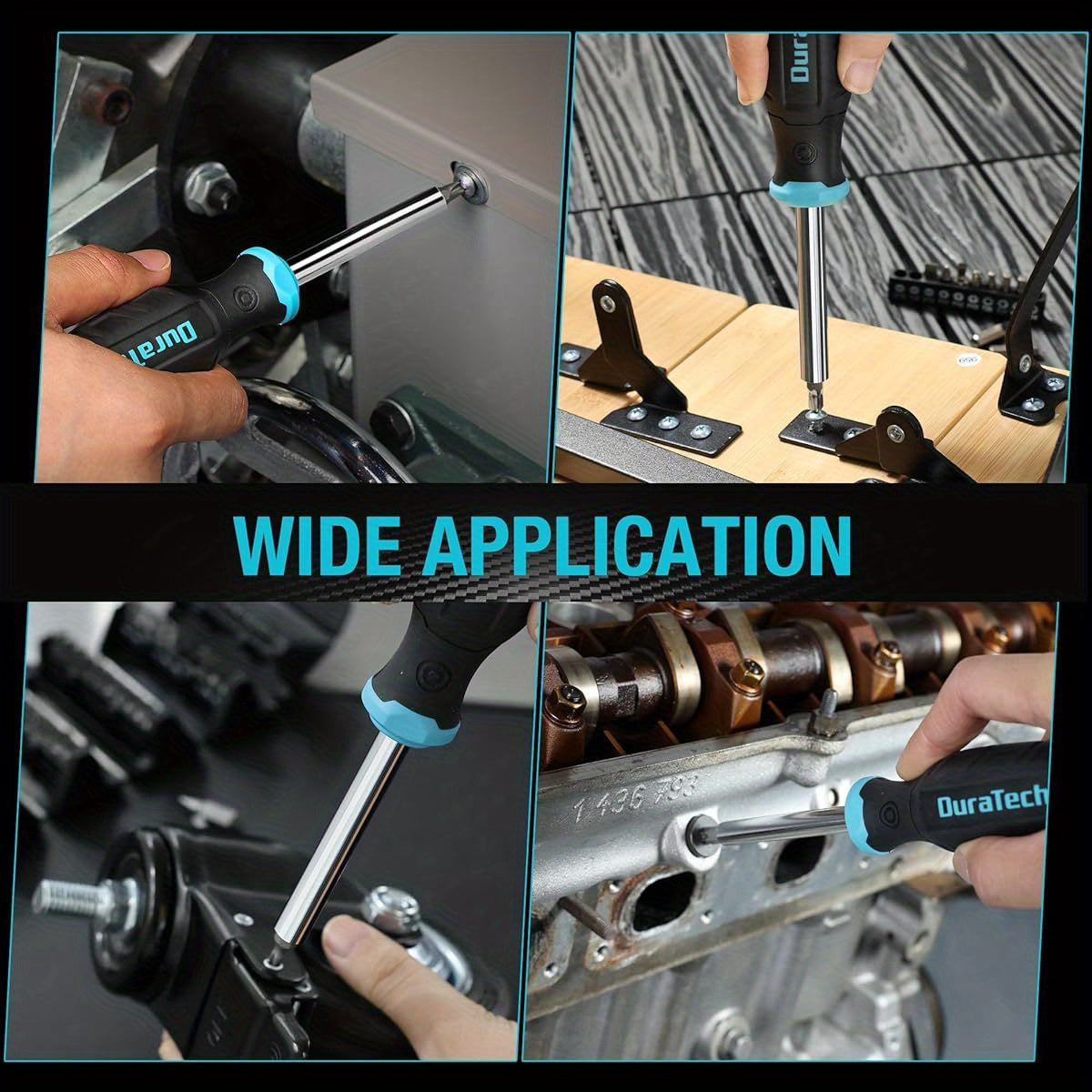60-Bit Multi-Function Screwdriver Set with Replaceable CR-V Bits (Flat, Phillips, Torx, Hex, Square) - Heavy-Duty Metal Construction, Ergonomic Rolling Barrel Bits Holder, Compact & Portable All-in-One Tool Kit for DIY, Home Repair, Electronics,