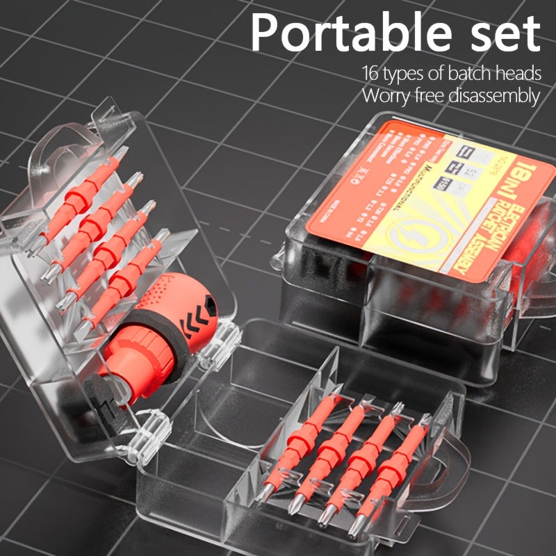 1pc 18-in-1 Alien Screwdriver Set with 16 Different Models, Metal Construction, No Electricity Required, No Battery Included, Perfect Gift for Boyfriend