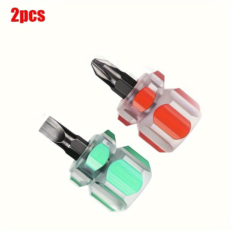 4pcs Precision Screwdriver Set with Clear Handles- Durable Metal Mini Turnip Head, No Batteries Required- Ideal for Home DIY Projects, Hand Tools