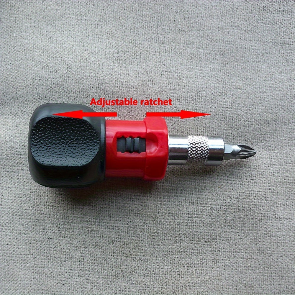Mini Multifunction Ratchet Screwdriver Set - Reversible Quick-Action Steel Driver with Bit Assortment, No Battery Required, Durable Mixed Color Hand Tool Kit for Household Use