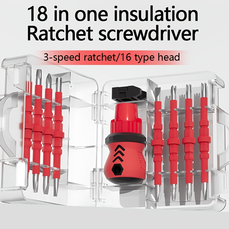 1pc 18-in-1 Alien Screwdriver Set with 16 Different Models, Metal Construction, No Electricity Required, No Battery Included, Perfect Gift for Boyfriend