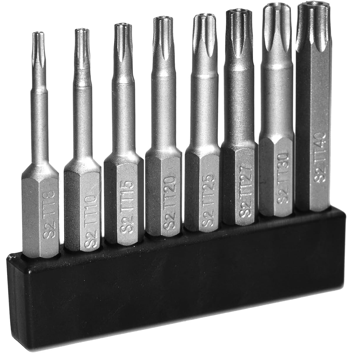 8pcs Tamper Proof Security Screwdriver Set - Magnetic 5-Point Star/Phillips/Torx T8-T40 Bits with 1/4" Hex Shank, Durable Plastic/Metal Construction, -Theft Design for Home, Automotive & DIY Projects (No Power Required) - Ideal for Professionals &