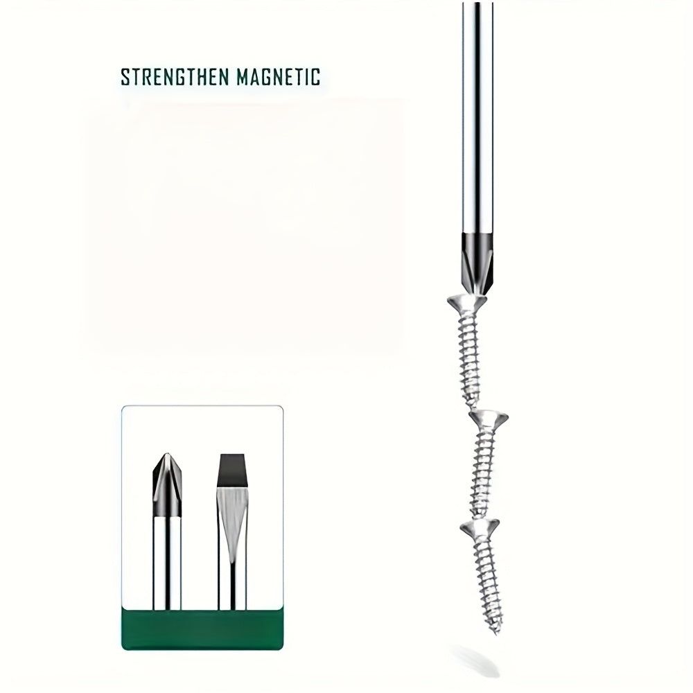 12-in-1 Precision Steel Screwdriver Set with Magnetic Tips, Round & Flat Head, Torque Wrench, Electricity Proof, No Assembly Required - Ideal for Home Repair, Automotive & DIY Projects, Home Repair Tool Kit|Magnetic Tip Screwdriver|Durable Construction,