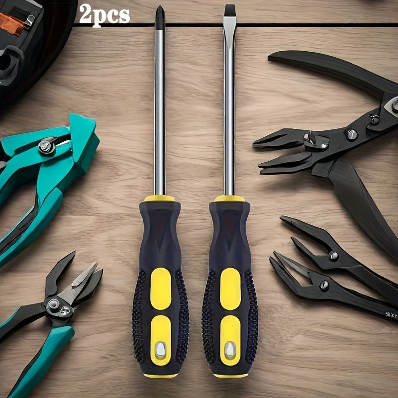 12-in-1 Precision Steel Screwdriver Set with Magnetic Tips, Round & Flat Head, Torque Wrench, Electricity Proof, No Assembly Required - Ideal for Home Repair, Automotive & DIY Projects, Home Repair Tool Kit|Magnetic Tip Screwdriver|Durable Construction,